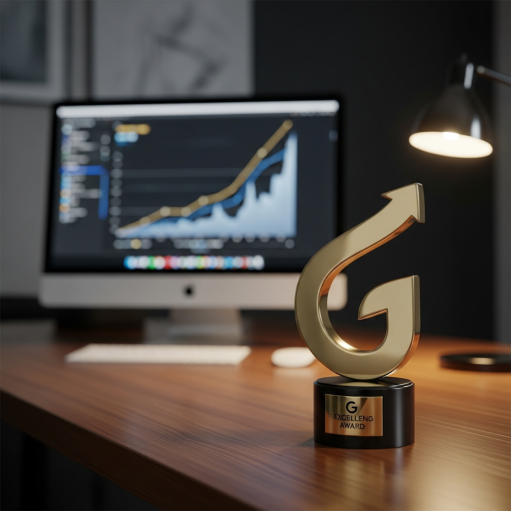 Zespół agencji Mayko analizujący wyniki kampanii Google Ads na interaktywnym ekranie, prezentujący pozycję lidera w Białymstoku.