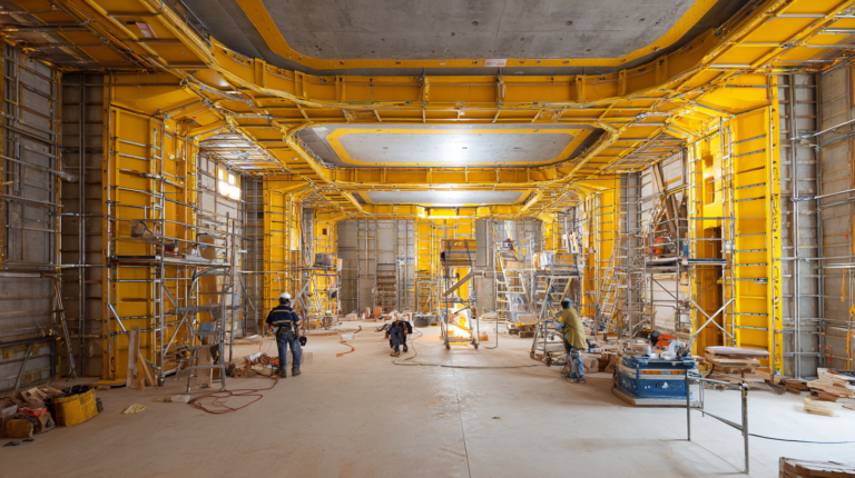 Sprawny wynajem szalunków stropowych na budowie – praktyczne rozwiązania